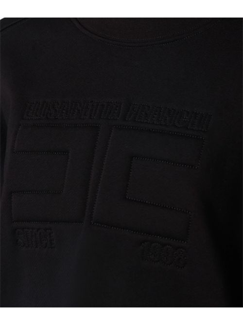 SWEATSHIRT WITH LOGO ELISABETTA FRANCHI | MD02D61E2110 nero